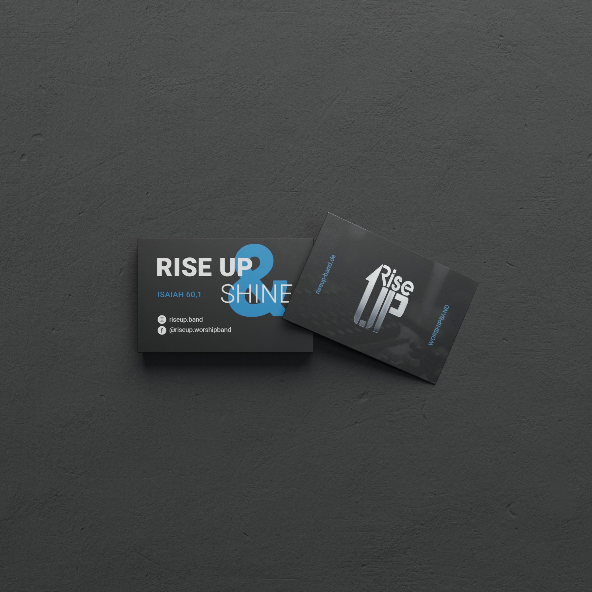 riseup business cards mockup