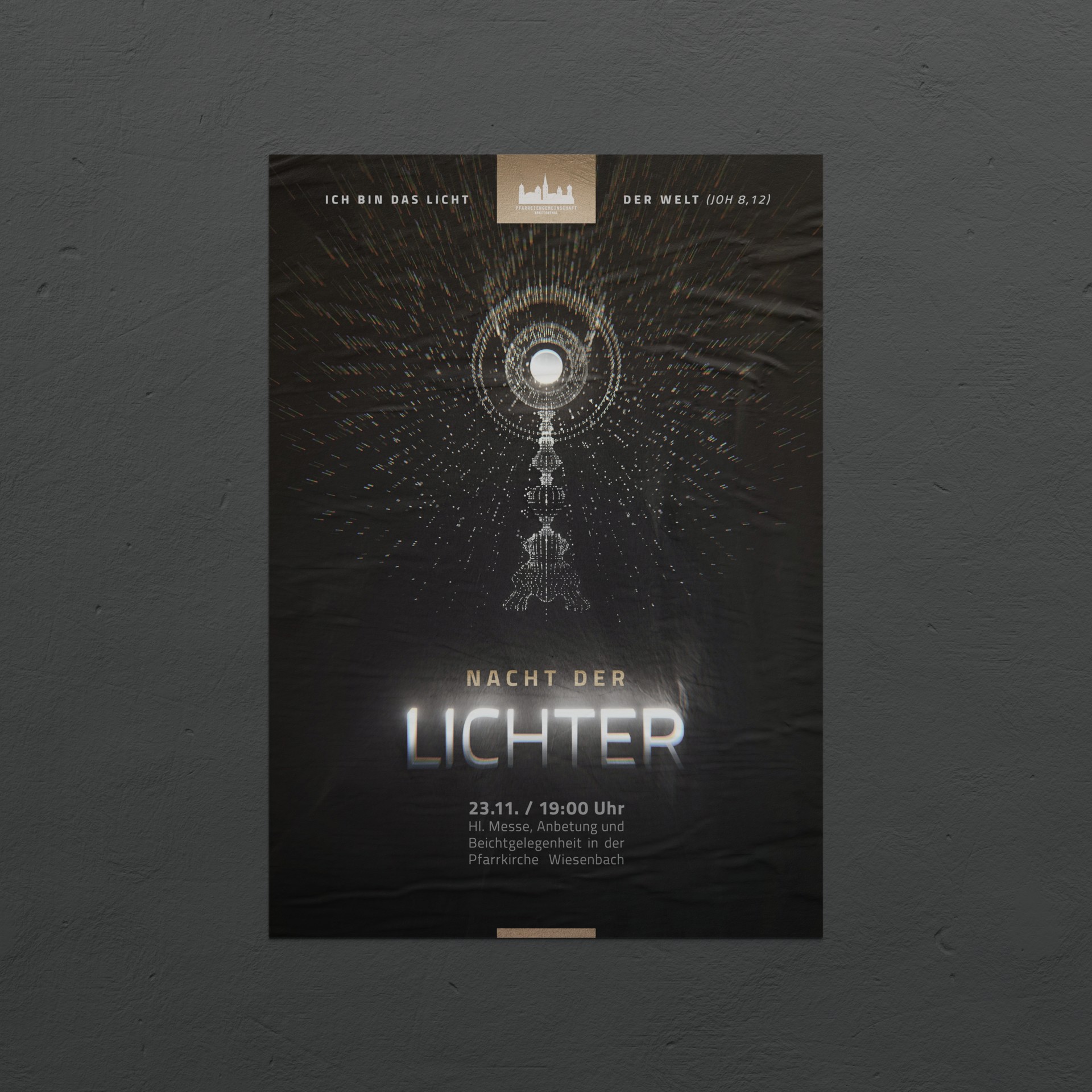 poster nacht der lichter mockup