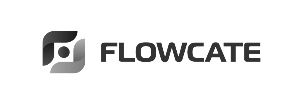 Flowcate Logo black & white